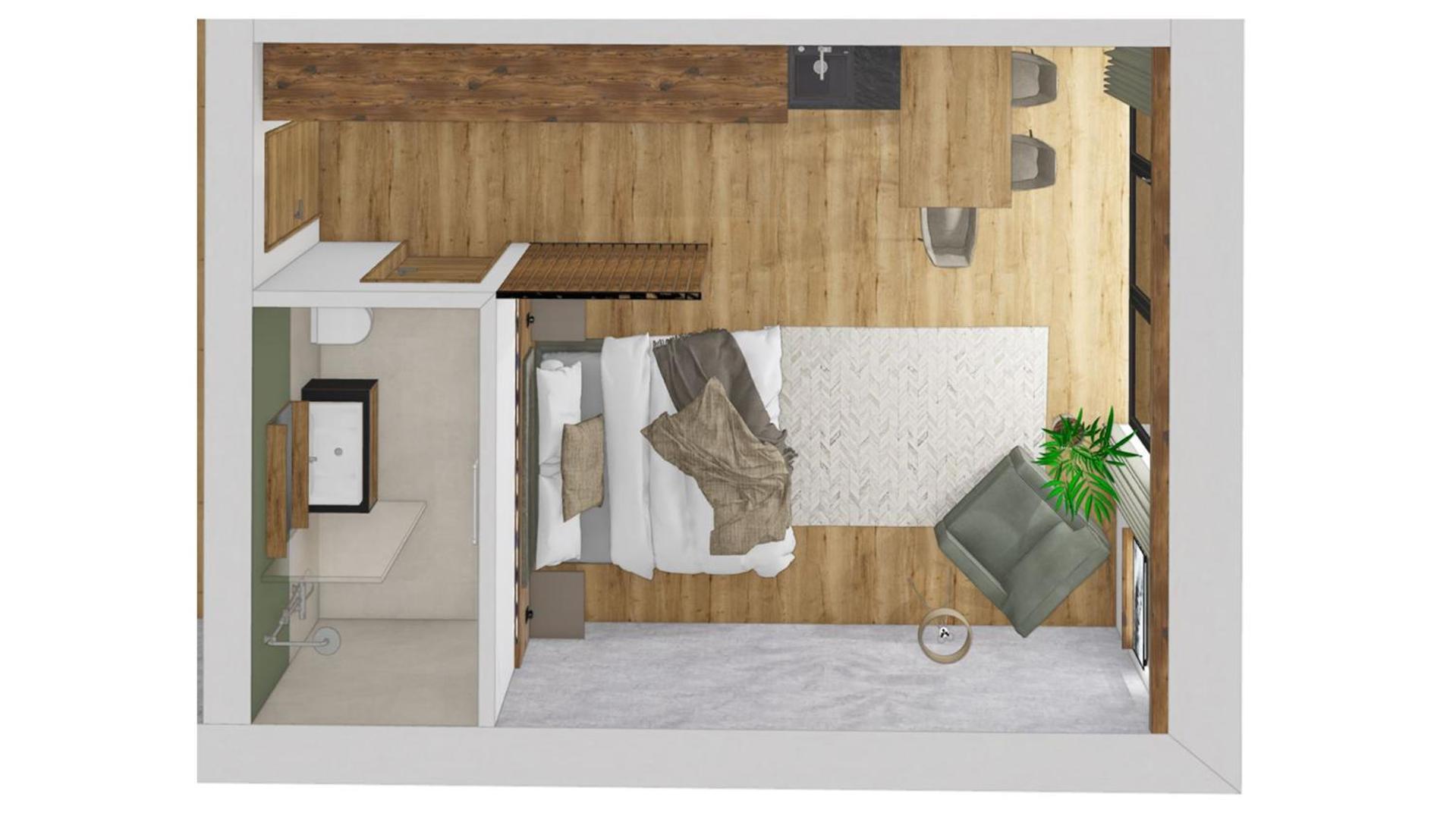 Appartement met 1 Slaapkamer